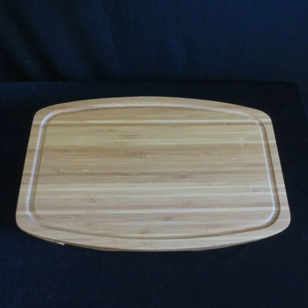 NEW Mettor Bamboo Cutting Block Set Cheese & Fruit Natural Bamboo Serving Ware